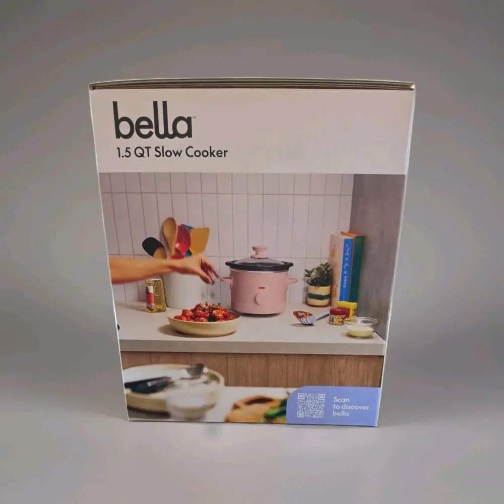 bella 1.5Qt Slow Cooker, Fits-anywhere™ kitchenware in Blossom